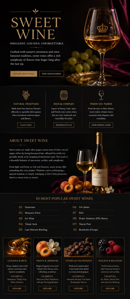 guide to sweet wine
