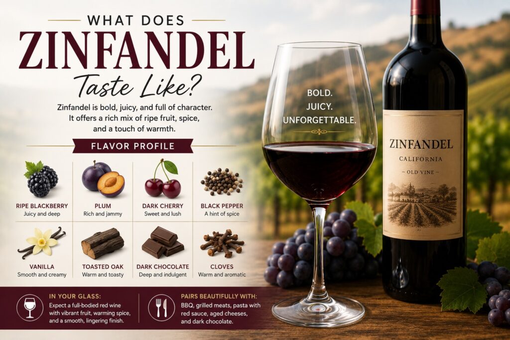 What does Zinfandel taste like