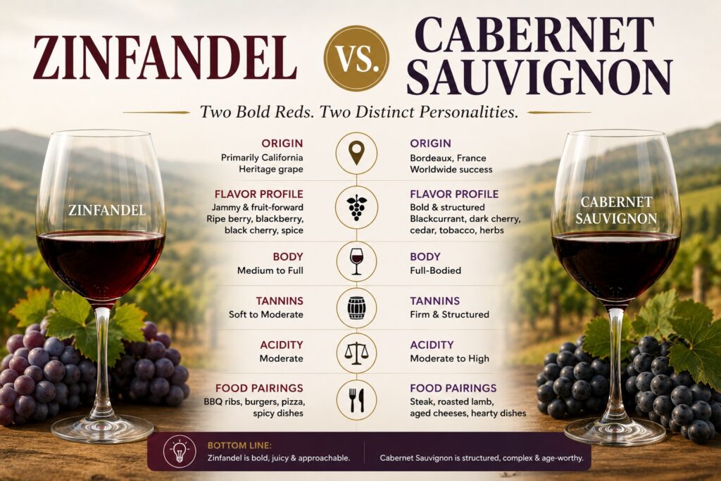 zinfandel vs cabernet