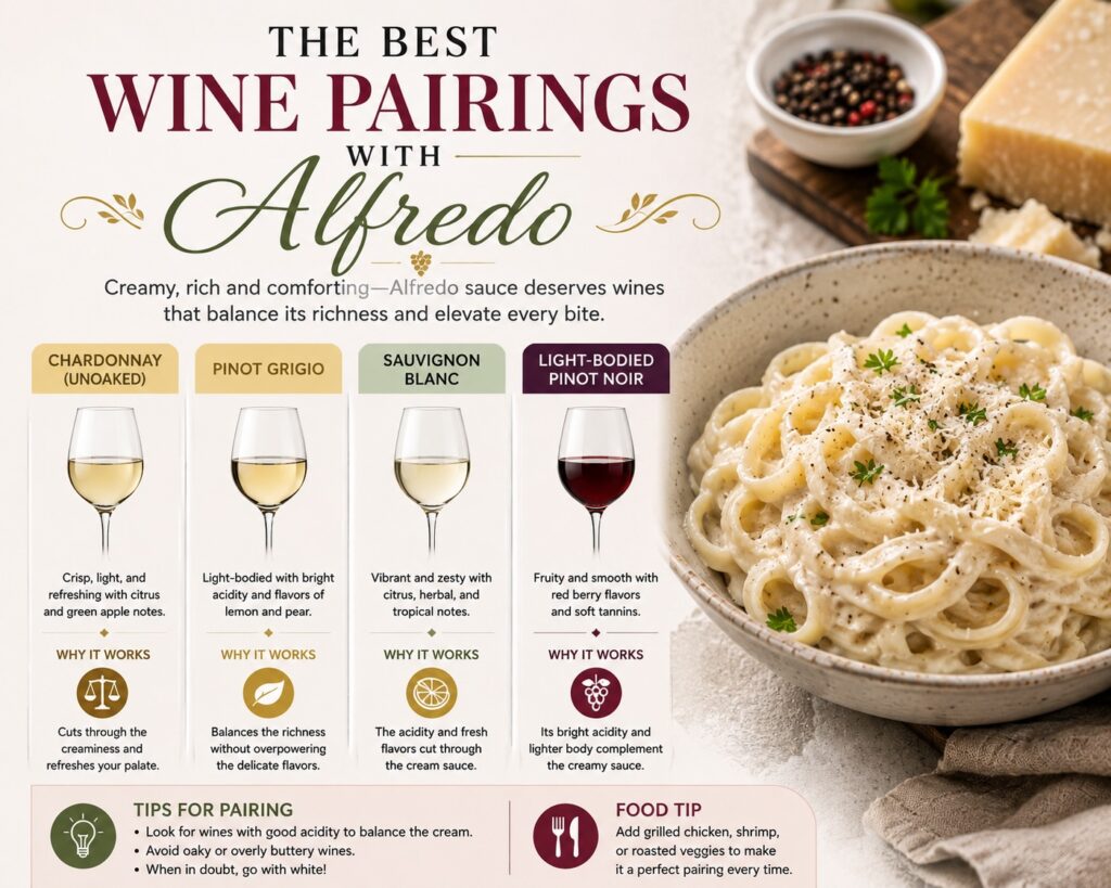 wine pairings with alfredo
