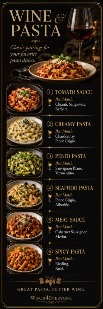 wine pairings with pasta