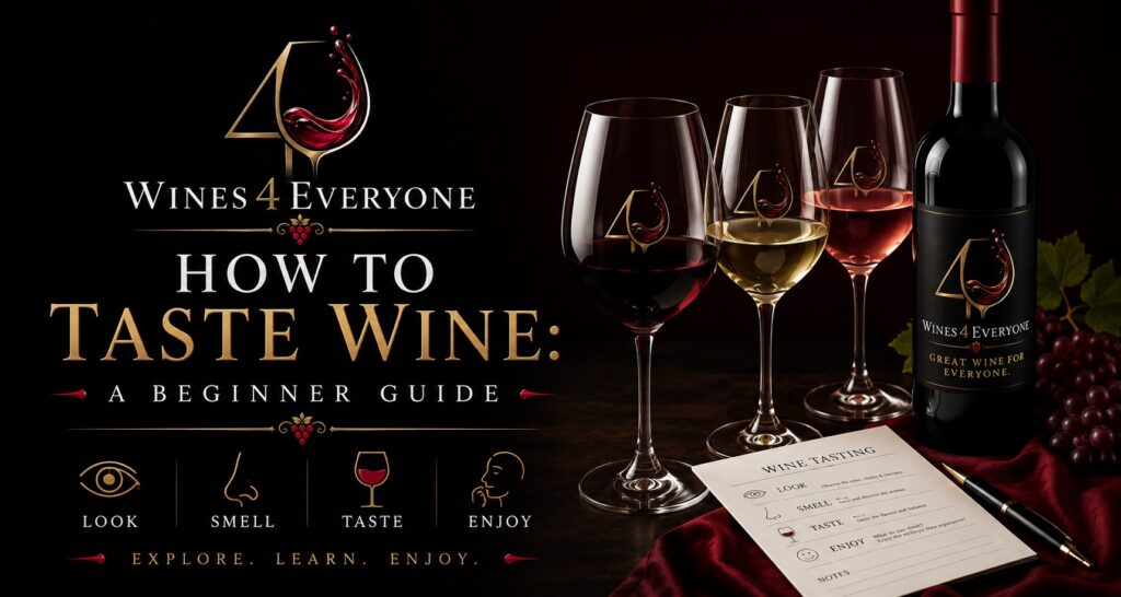 how to taste wine